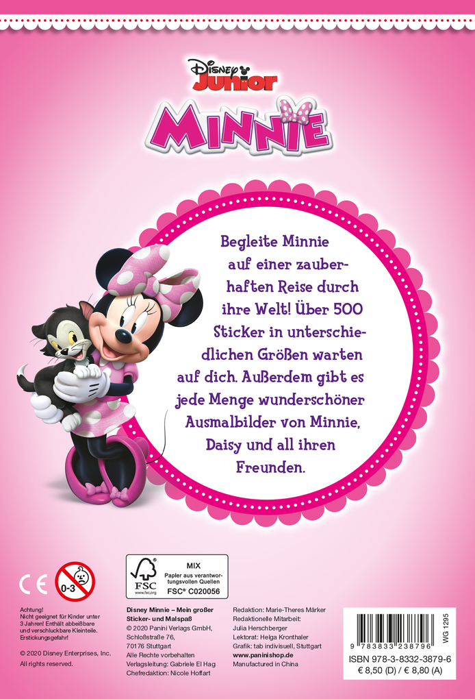 Weitere Ansicht: Disney Minnie: Mein großer Sticker- und Malspaß | Panini