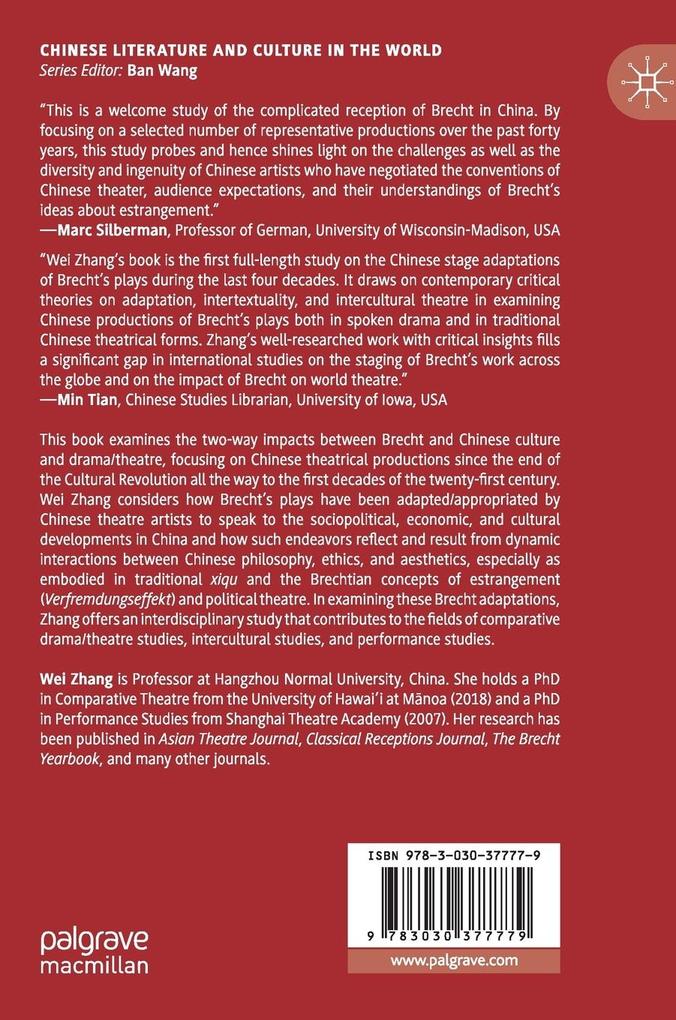 Weitere Ansicht: Chinese Adaptations of Brecht | Wei Zhang