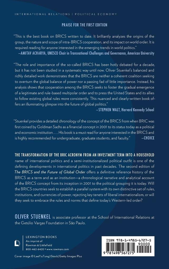 Weitere Ansicht: BRICS and the Future of Global Order | Oliver Stuenkel