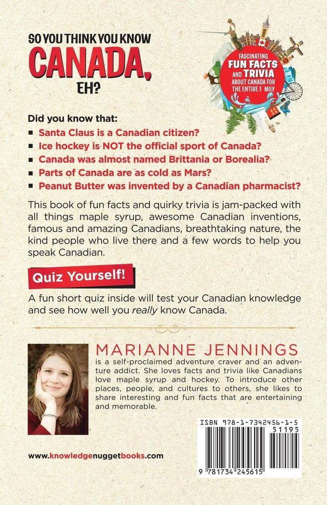 Weitere Ansicht: So You Think You Know CANADA, Eh? | Marianne Jennings
