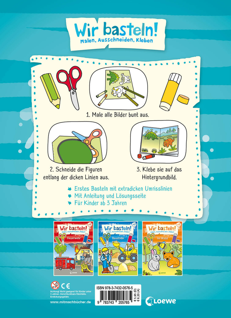 Weitere Ansicht: Wir basteln! - Malen, Ausschneiden, Kleben - Dinos | Norbert Pautner