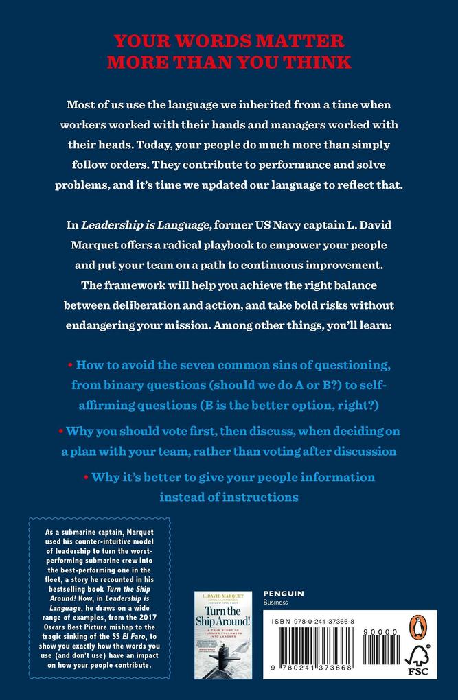 Weitere Ansicht: Leadership Is Language | L. David Marquet
