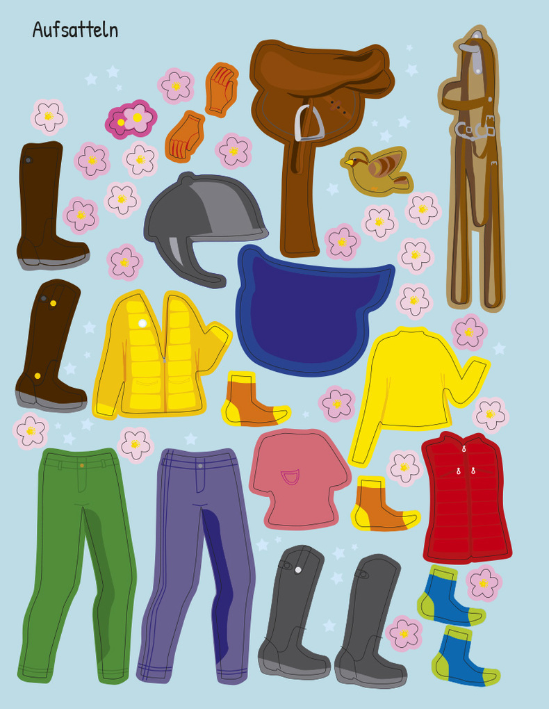 Weitere Ansicht: Reiterhof (Anziehpuppen, Anziehpuppen-Sticker)
