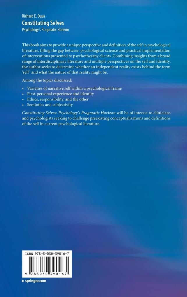 Weitere Ansicht: Constituting Selves | Richard E. Duus