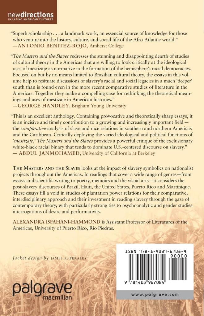 Weitere Ansicht: The Masters and the Slaves | A. Isfahani-Hammond