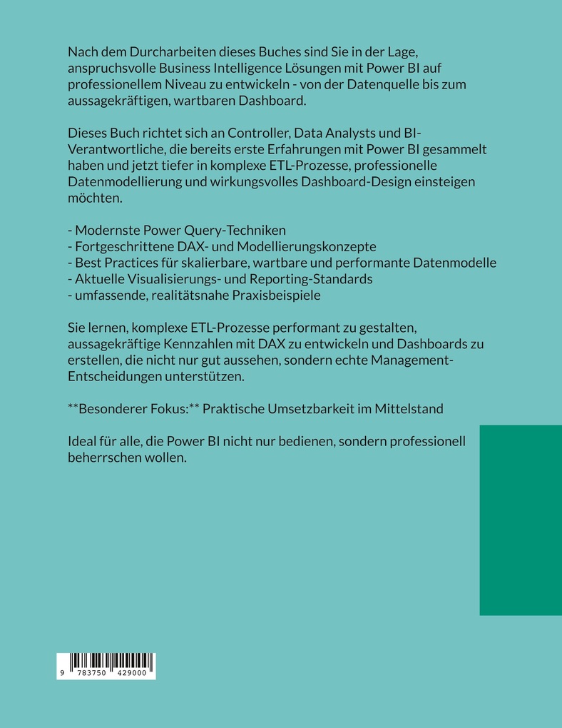 Weitere Ansicht: Business Intelligence mit Power BI | Hendrik Talkner