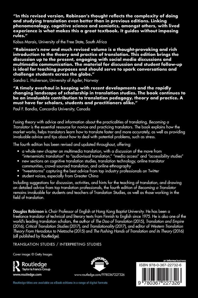 Weitere Ansicht: Becoming a Translator | Douglas Robinson