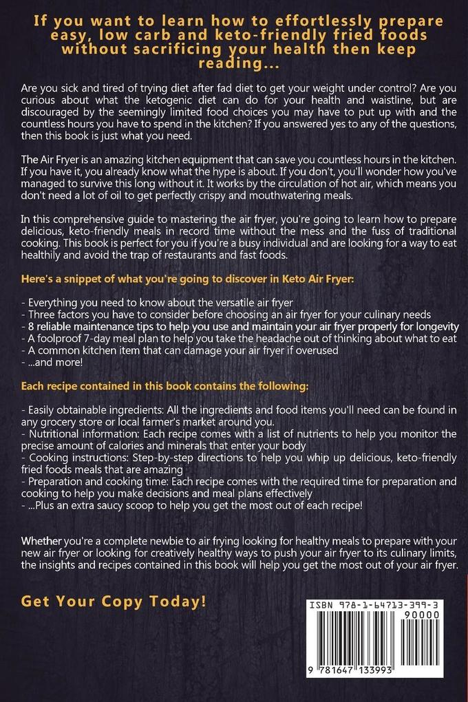 Weitere Ansicht: Keto Air Fryer Cookbook | Fleming Clarissa