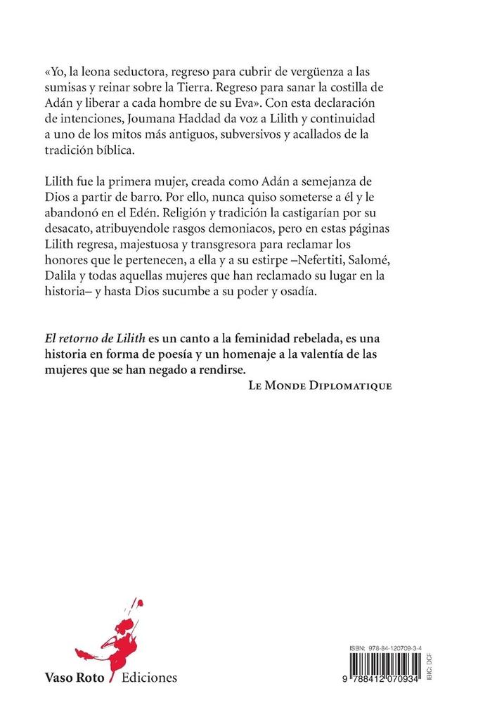 Weitere Ansicht: El retorno de Lilith | Joumana Haddad