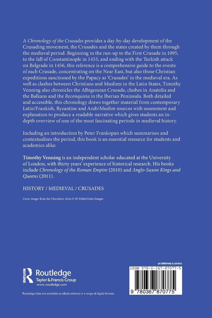 Weitere Ansicht: A Chronology of the Crusades | Timothy Venning, Peter Frankopan
