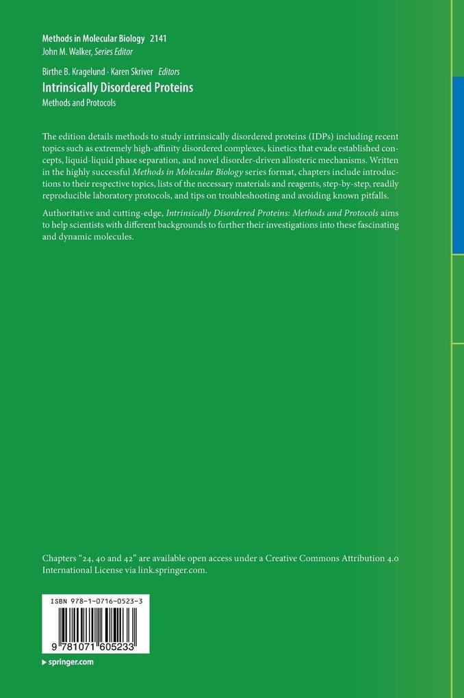 Weitere Ansicht: Intrinsically Disordered Proteins