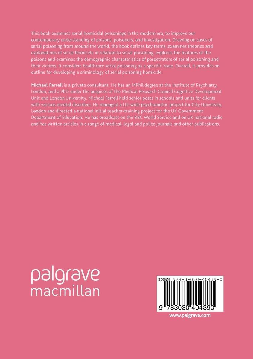 Weitere Ansicht: Criminology of Serial Poisoners | Michael Farrell