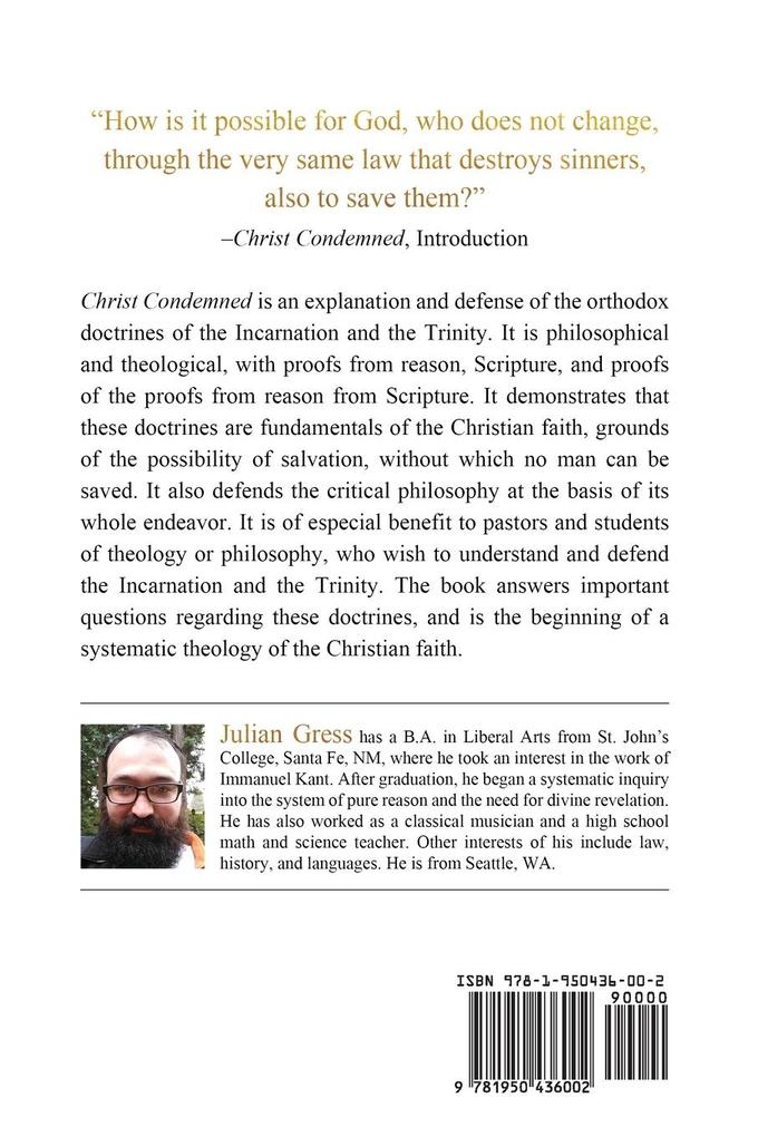 Weitere Ansicht: Christ Condemned | Julian Gress