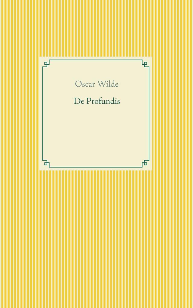 Produktbild: De Profundis | Oscar Wilde