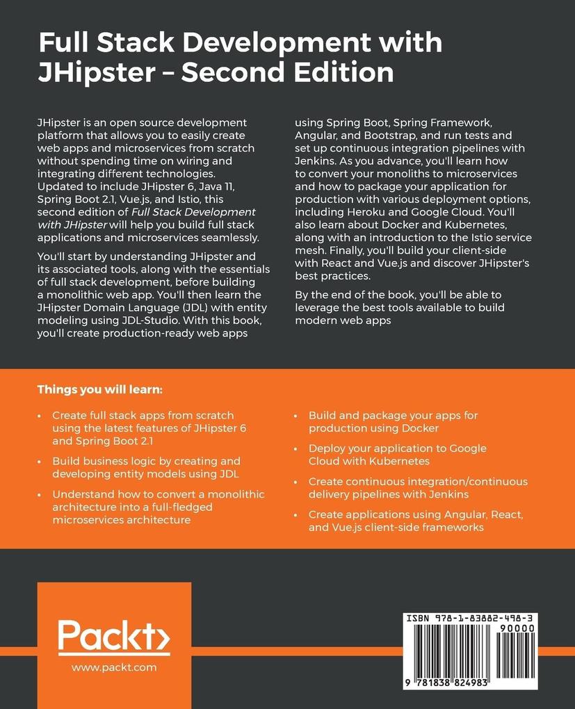 Weitere Ansicht: Full Stack Development with JHipster | Deepu K Sasidharan, Sendil Kumar N