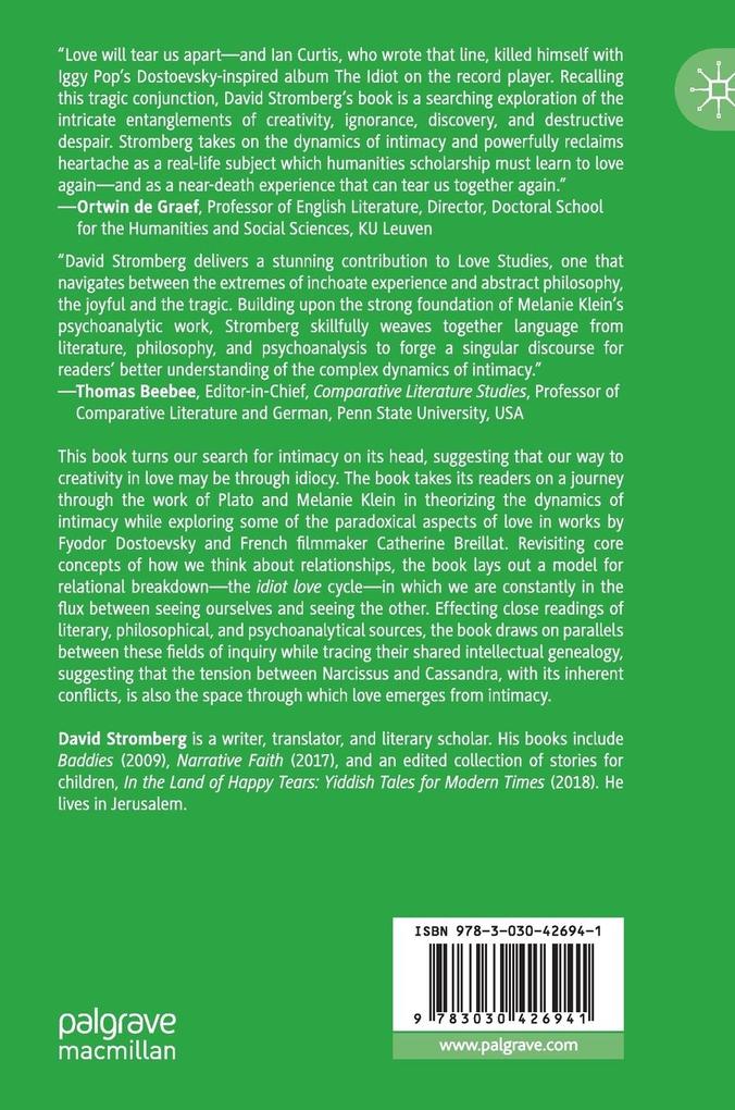 Weitere Ansicht: IDIOT LOVE and the Elements of Intimacy | David Stromberg