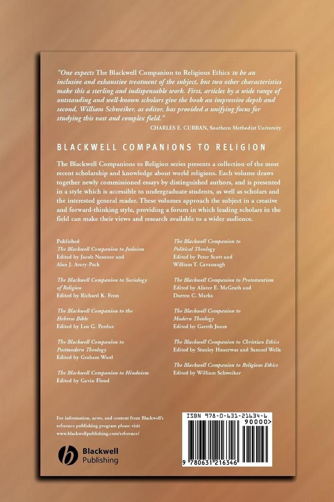 Weitere Ansicht: Blackwell Companion to Religious Ethics