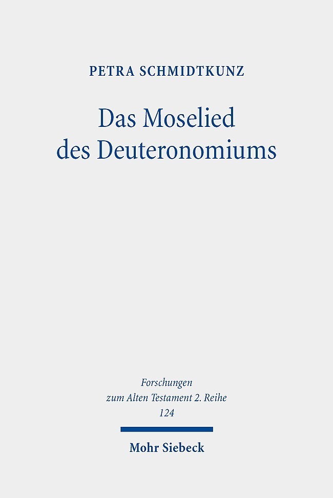 Produktbild: Das Moselied des Deuteronomiums | Petra Schmidtkunz