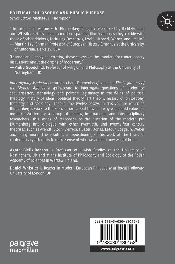 Weitere Ansicht: Interrogating Modernity