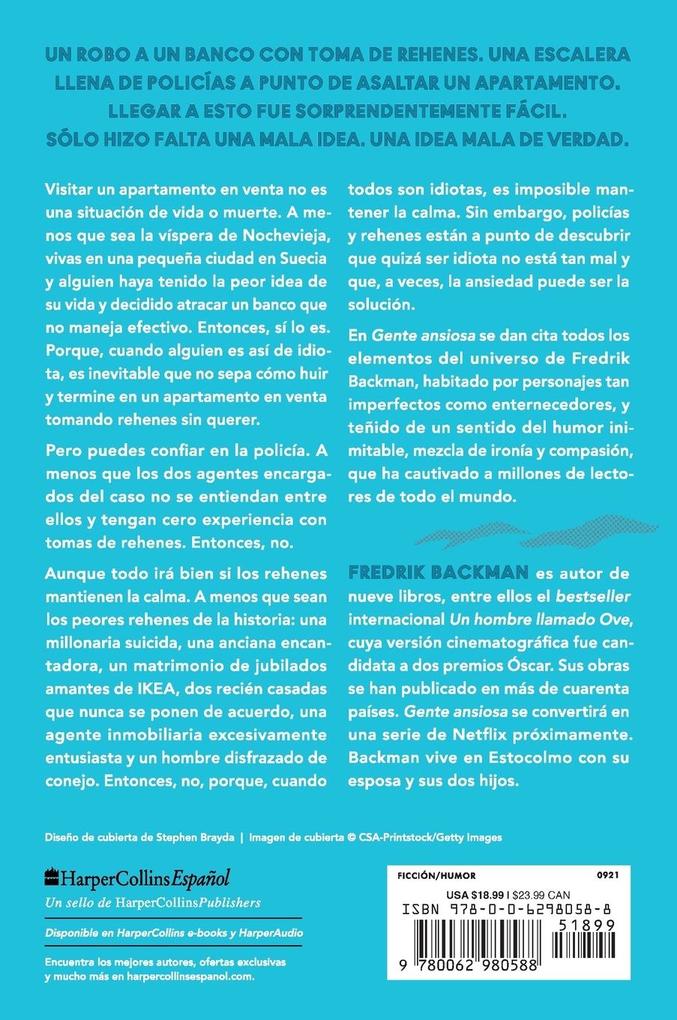 Weitere Ansicht: Anxious People \ Gente Ansiosa | Fredrik Backman