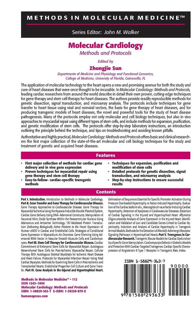 Weitere Ansicht: Molecular Cardiology