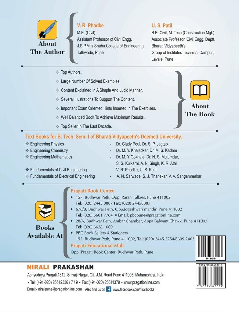 Weitere Ansicht: Fundamentals Of Civil Engineering | V. R. Phadke