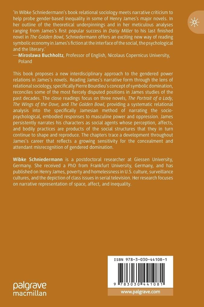 Weitere Ansicht: Masculine Domination in Henry James's Novels | Wibke Schniedermann