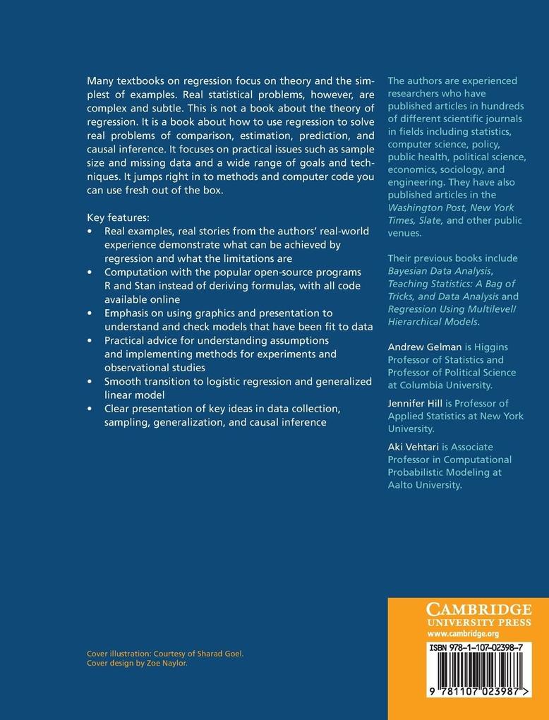 Weitere Ansicht: Regression and Other Stories | Andrew Gelman, Jennifer Hill, Aki Vehtari