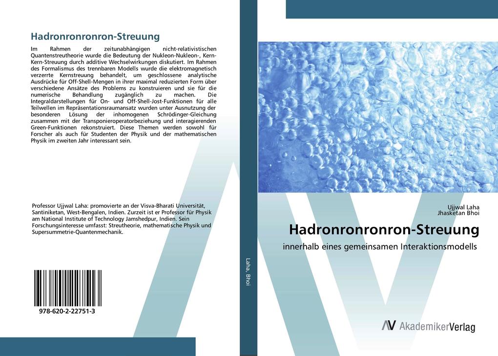 Produktbild: Hadronronronron-Streuung | Ujjwal Laha, Jhasketan Bhoi