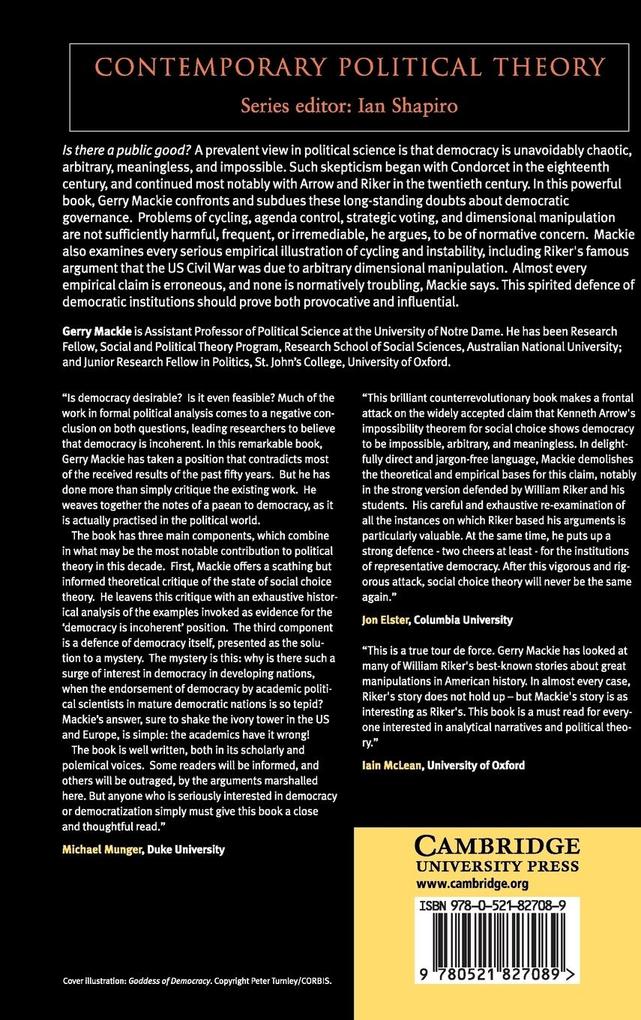 Weitere Ansicht: Democracy Defended | Gerry Mackie