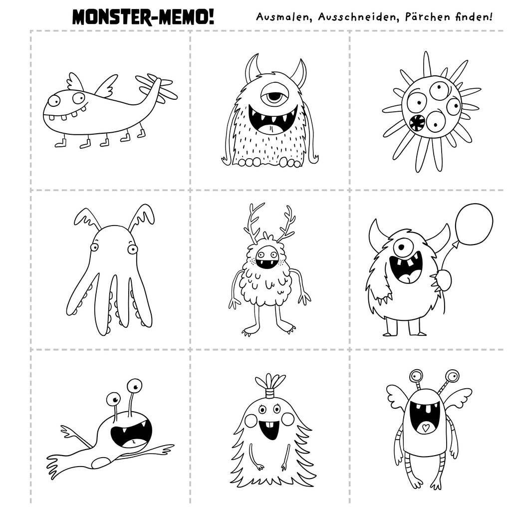 Weitere Ansicht: Monster-Alarm! Das schaurig-schöne Monster-Malbuch für Kinder ab 3 Jahren | Silke Weßner