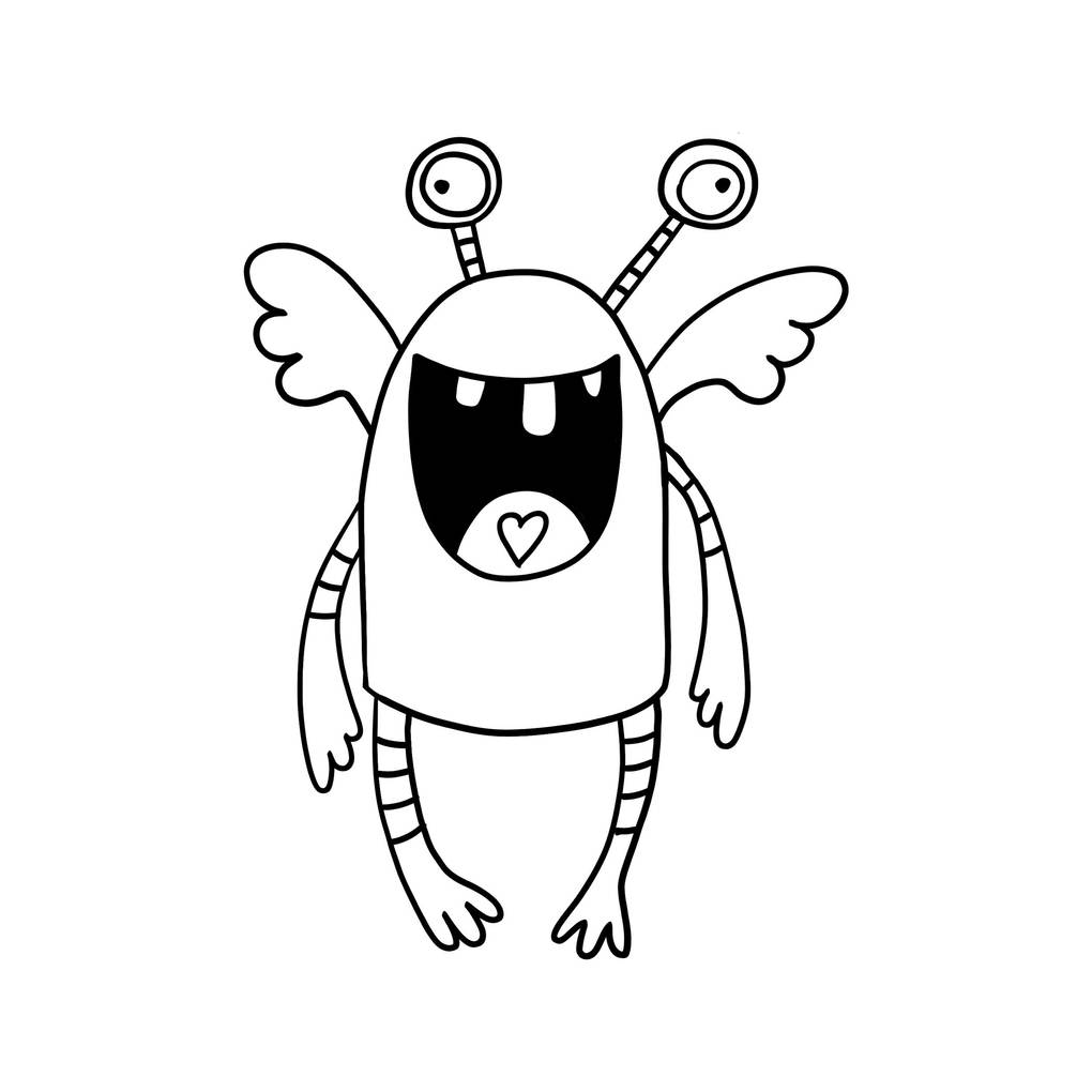 Weitere Ansicht: Monster-Alarm! Das schaurig-schöne Monster-Malbuch für Kinder ab 3 Jahren | Silke Weßner