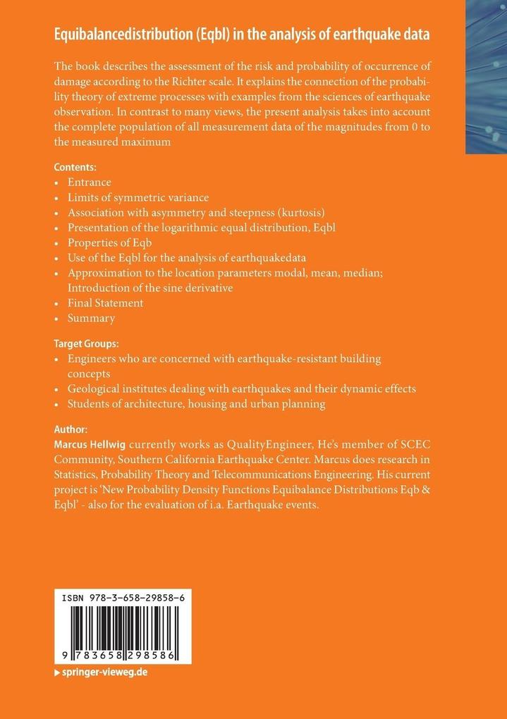 Weitere Ansicht: Equibalancedistribution (Eqbl) in the analysis of earthquake data | Marcus Hellwig