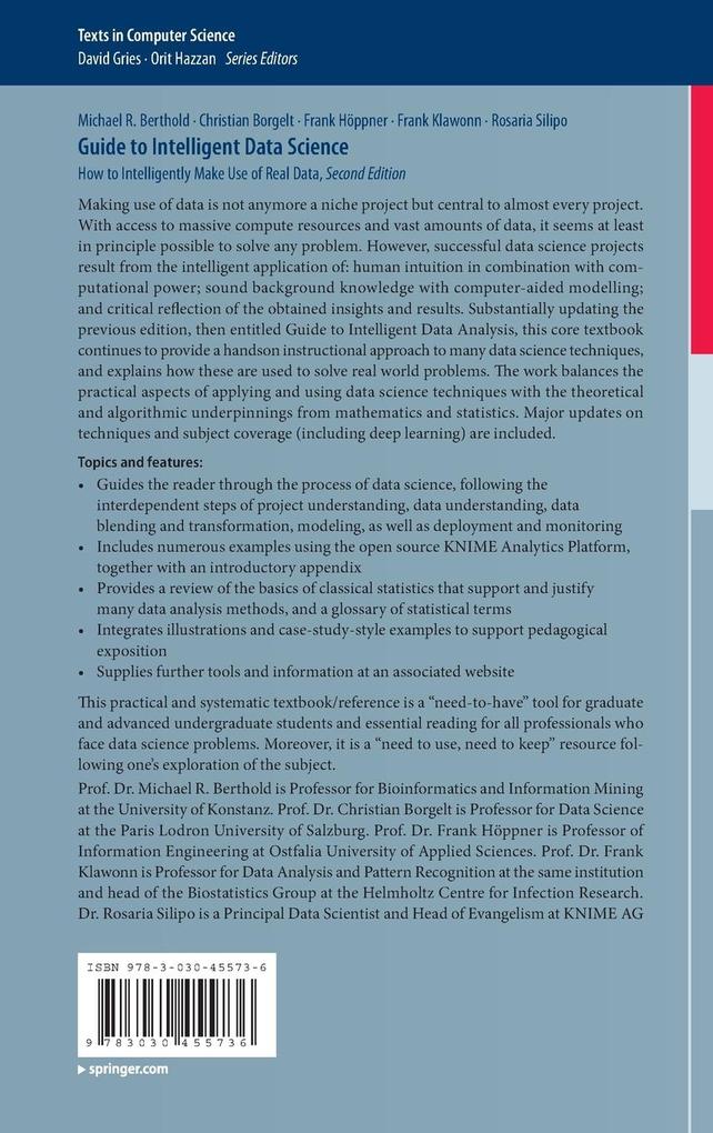 Weitere Ansicht: Guide to Intelligent Data Science | Michael R. Berthold, Christian Borgelt, Frank Höppner, Frank Klawonn, Rosaria Silipo
