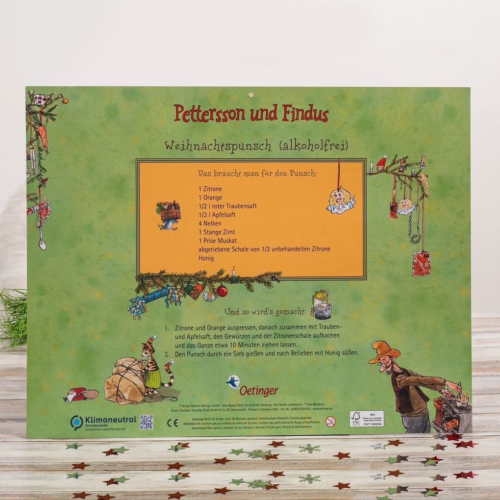 Weitere Ansicht: Pettersson und Findus. Adventskalender | Sven Nordqvist