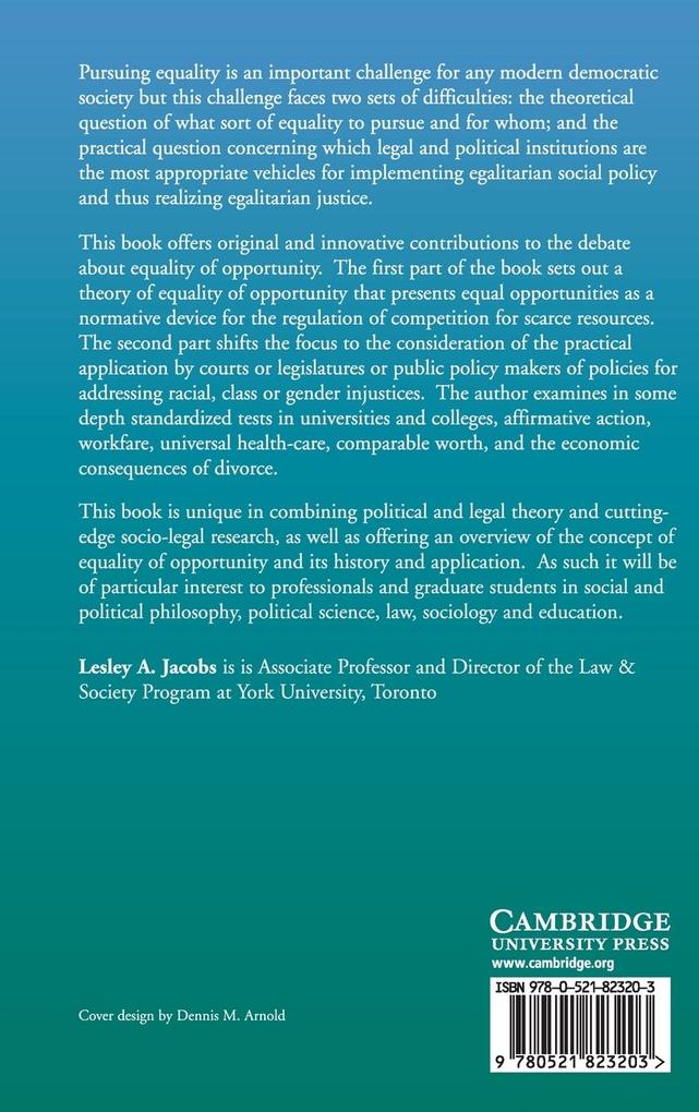 Weitere Ansicht: Pursuing Equal Opportunities | Lesley A. Jacobs