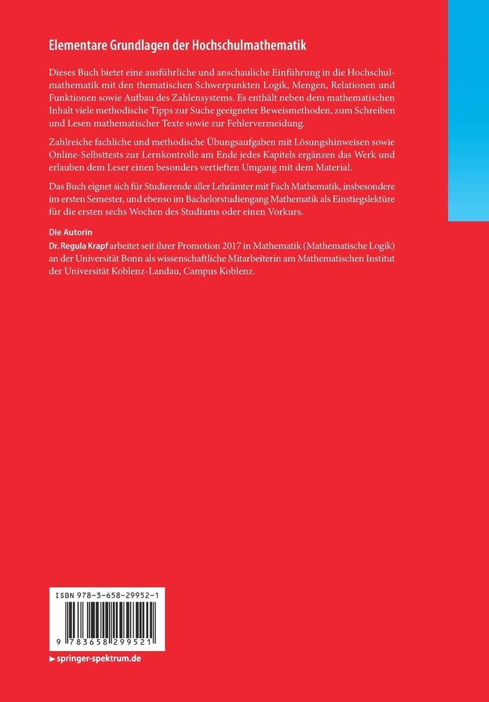 Weitere Ansicht: Elementare Grundlagen der Hochschulmathematik | Regula Krapf
