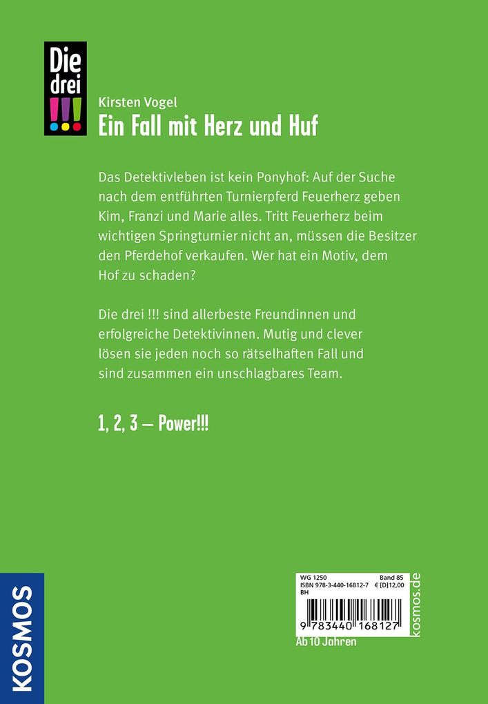 Weitere Ansicht: Die drei !!!, 85, Ein Fall mit Herz und Huf | Kirsten Vogel