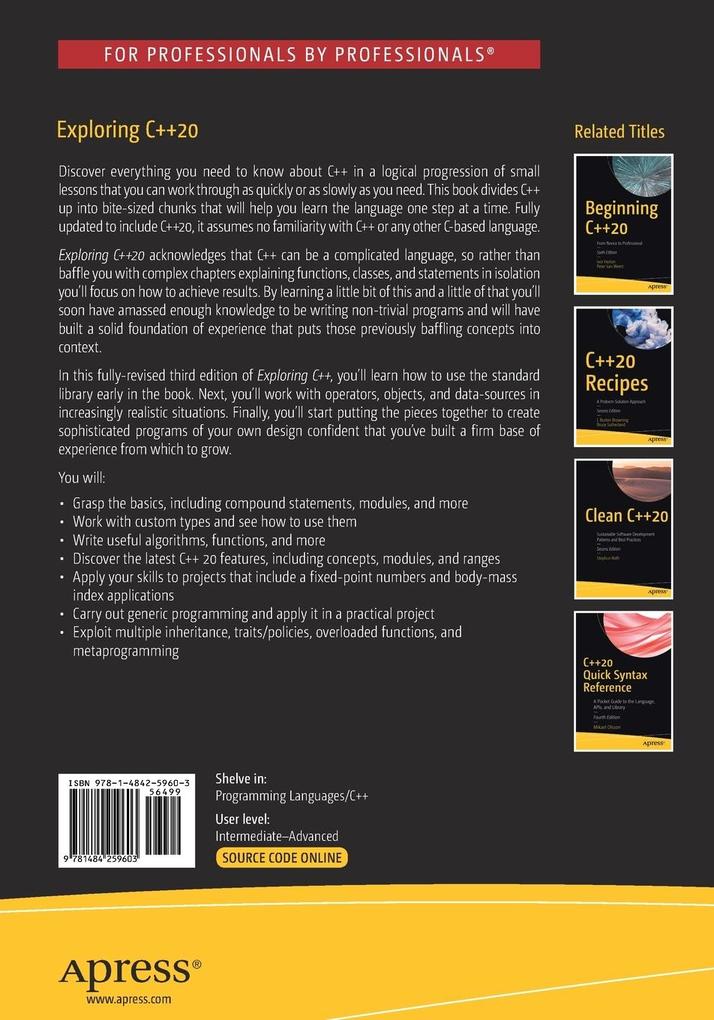 Weitere Ansicht: Exploring C++20 | Ray Lischner