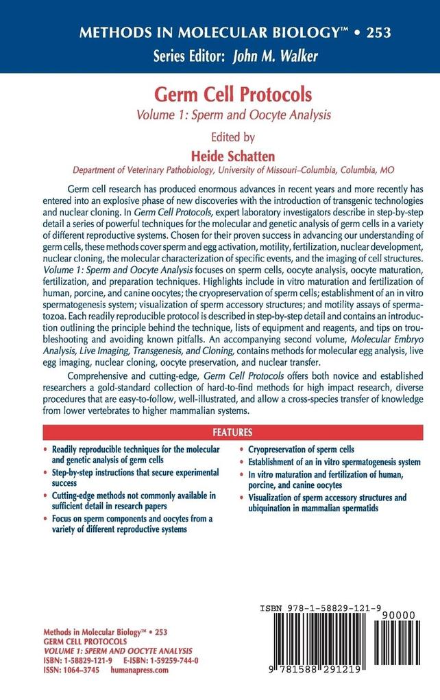 Weitere Ansicht: Germ Cell Protocols