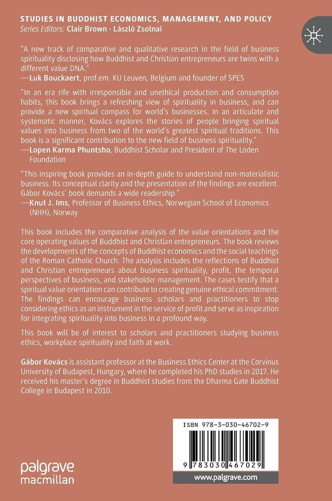 Weitere Ansicht: The Value Orientations of Buddhist and Christian Entrepreneurs | Gábor Kovács