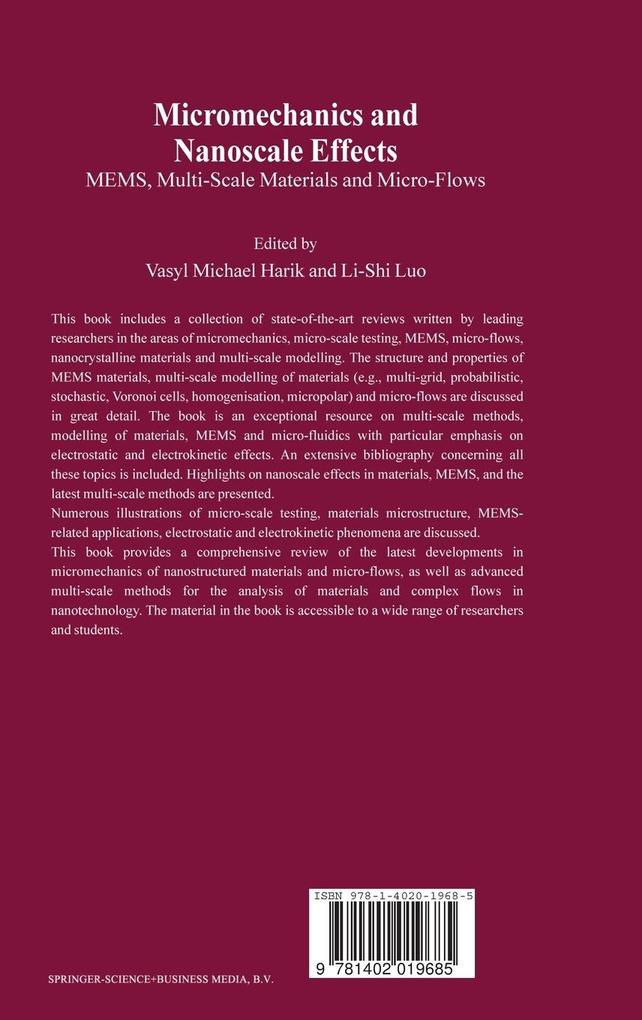 Weitere Ansicht: Micromechanics and Nanoscale Effects