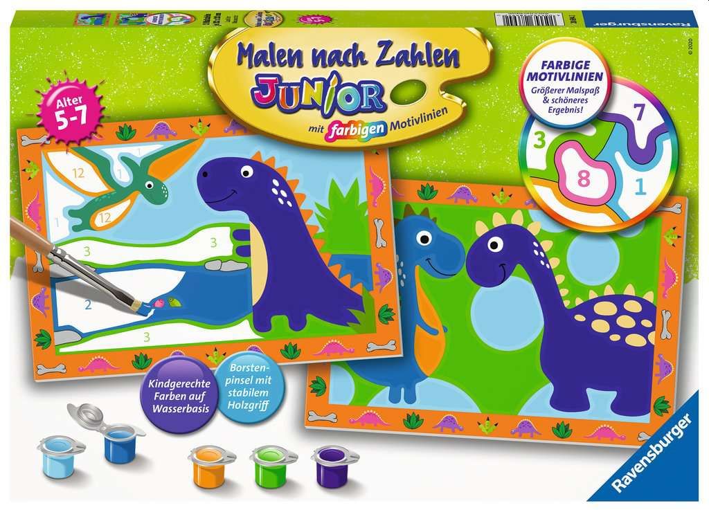 Produktbild: Ravensburger Malen nach Zahlen 28694 - Land der Dinosaurier - Kinder 5-7 Jahren