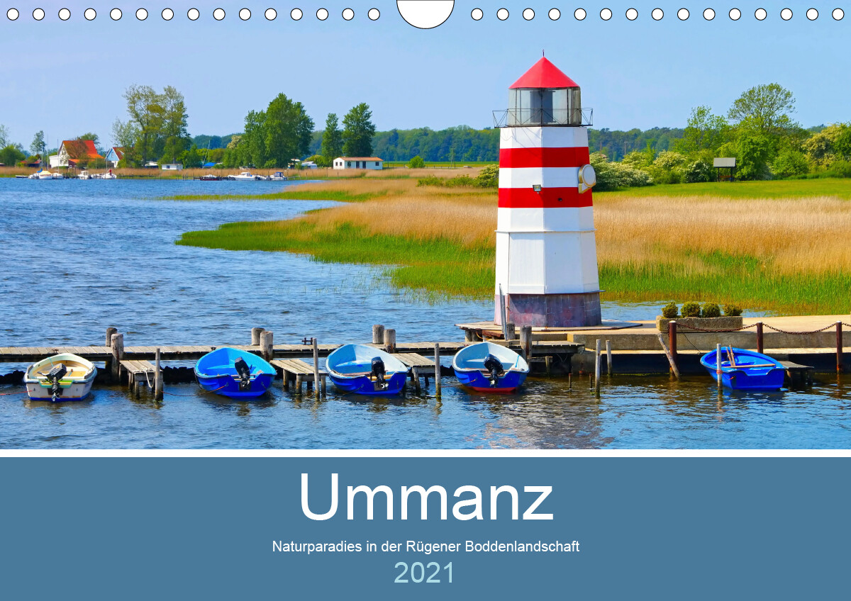 Ummanz - Naturparadies in der Rügener Boddenlandschaft (Wandkalender 2021 DIN A4 quer) (Kalender ...