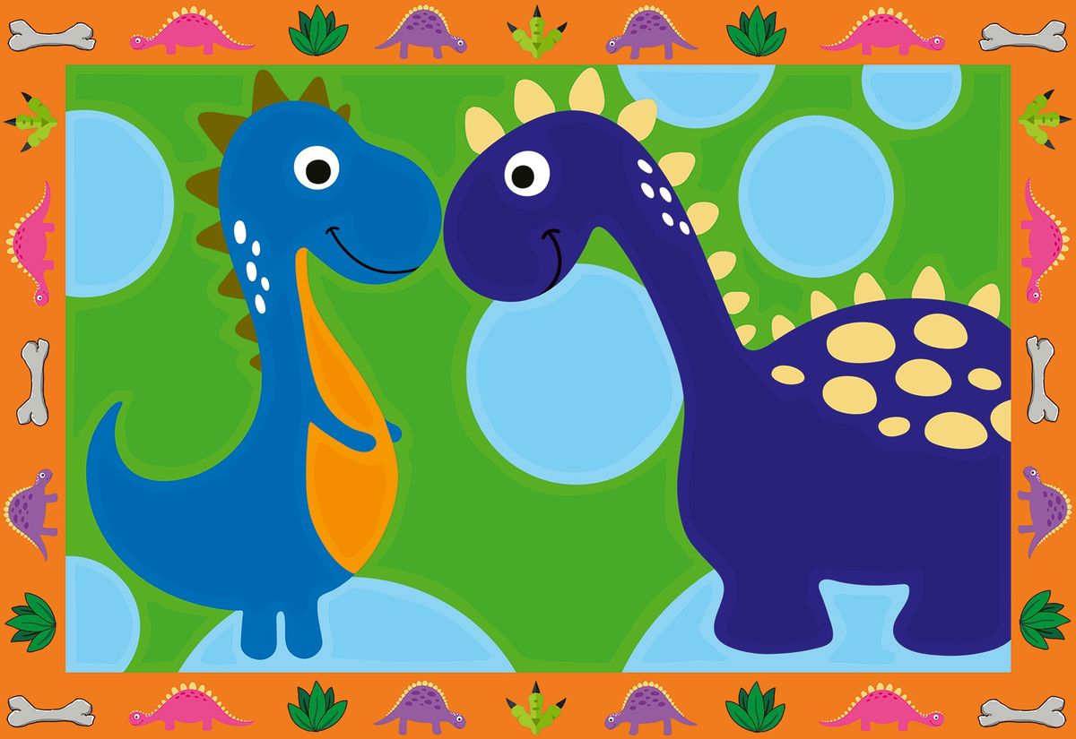 Weitere Ansicht: Ravensburger Malen nach Zahlen 28694 - Land der Dinosaurier - Kinder 5-7 Jahren