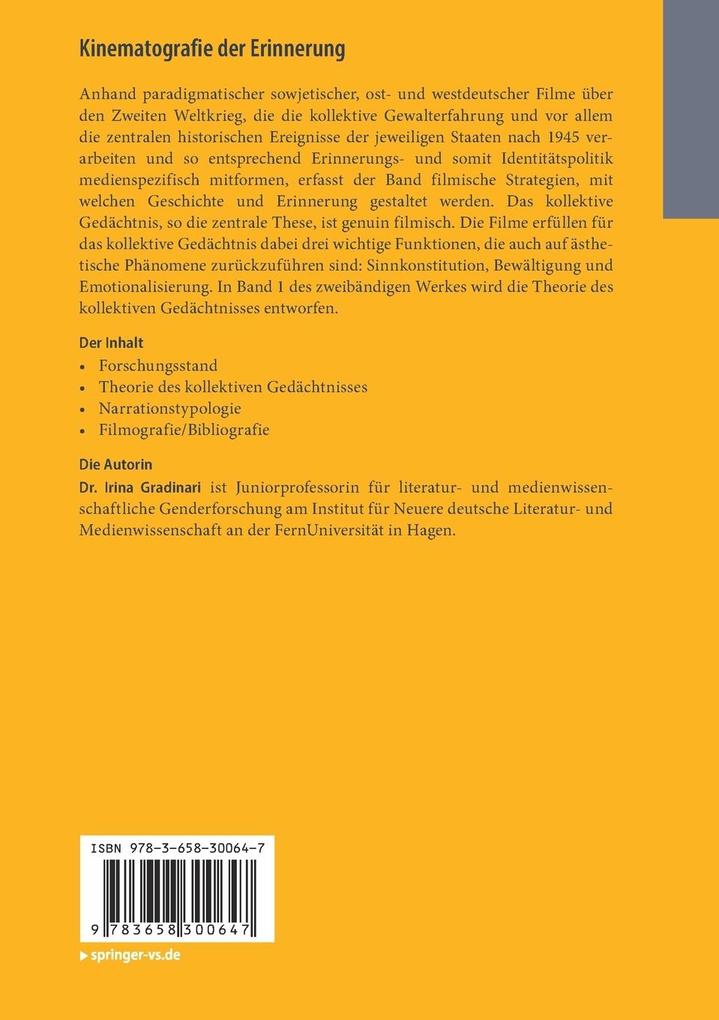 Weitere Ansicht: Kinematografie der Erinnerung | Irina Gradinari