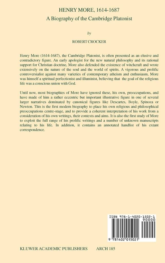 Weitere Ansicht: Henry More, 1614-1687 | R. Crocker