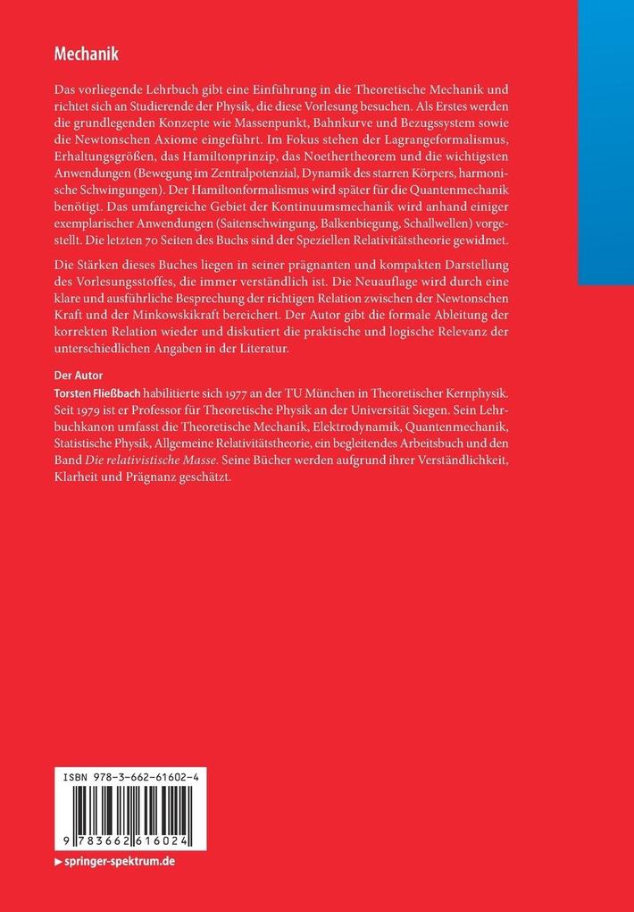 Weitere Ansicht: Mechanik | Torsten Fließbach