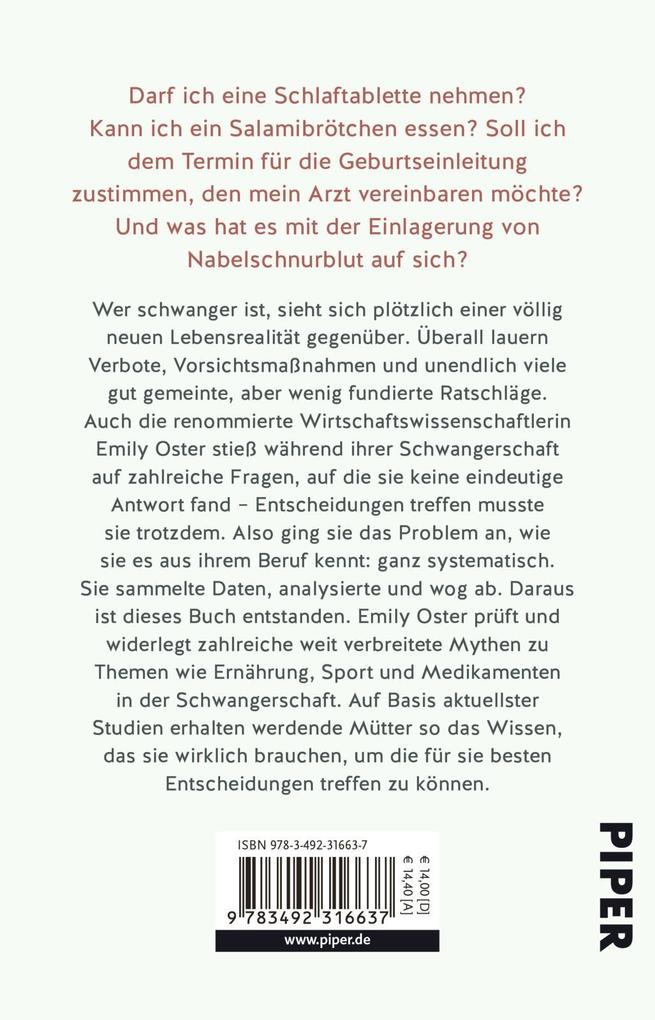 Weitere Ansicht: Das einzig wahre Schwangerschafts-Handbuch | Emily Oster