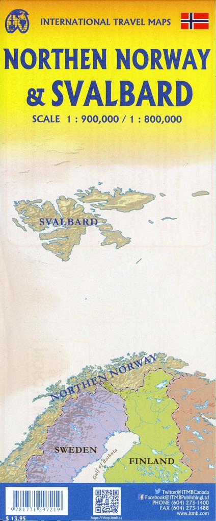Weitere Ansicht: Spitsbergen/Svalbard 1:800 000